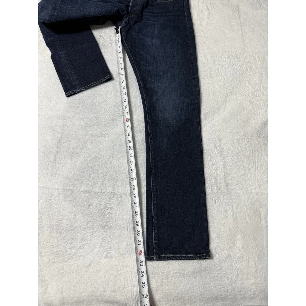 Polo Ralph Lauren Sullivan Slim Jeans Mens‎ 34x33 Dark Wash Denim Button Fly